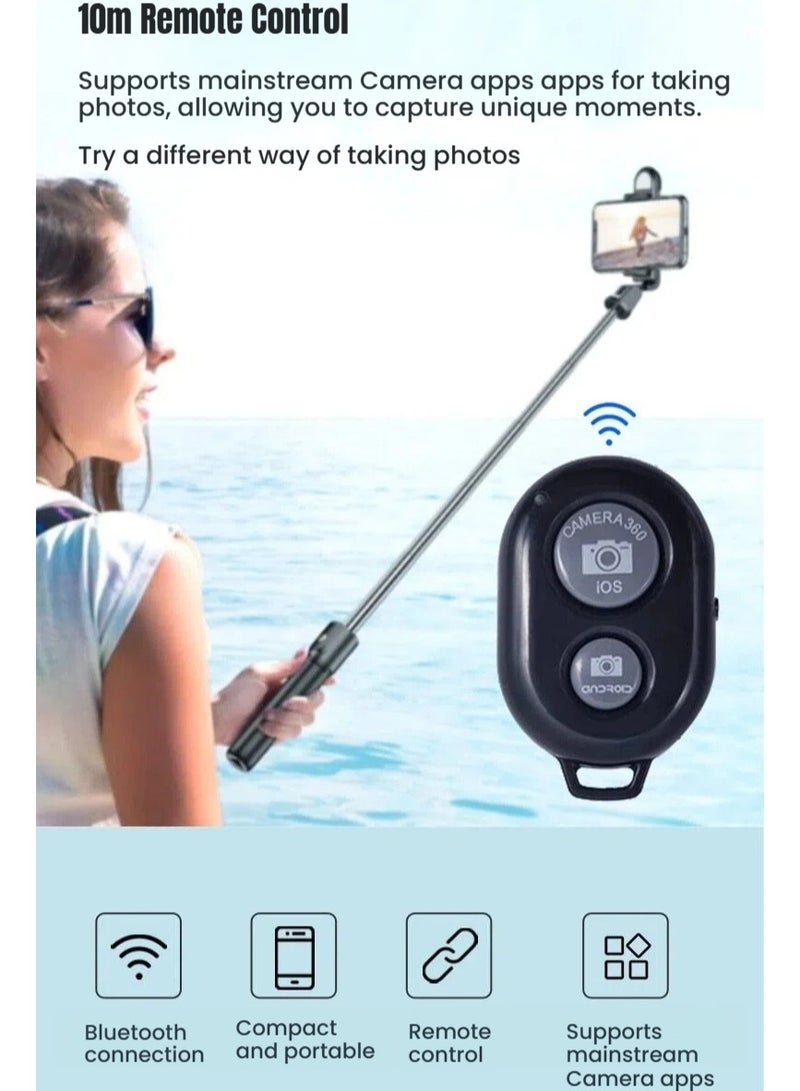  أورا سيليكت جهاز تحكم عن بعد للسيلفي عبر البلوتوث، مصراع كاميرا لاسلكي، جهاز تحكم عن بعد لمصراع الهاتف، متوافق مع iOS و Android، جهاز تحكم عن بعد بمدى 10 أمتار، يعمل ببطارية CR2032، خفيف الوزن للغاية، تصميم محمول على شكل سلسلة مفاتيح، يدعم تطبيقات الكاميرا التجميلية، التقاط الصور بنقرة واحدة، مساعد التقاط الصور الجماعية - Image 2